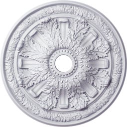 Ekena Millwork - CM30FL_P - Endurathane Flagstone Ceiling Medallion, 30"OD x 3 7/8"ID x 3 1/4"P (Fits Canopies up to 3 7/8")