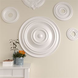 Ekena Millwork - CM31TR_P - Endurathane Traditional Ceiling Medallion, 31 1/2"OD x 2 1/2"P (Fits Canopies up to 8 1/4")