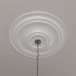 Ekena Millwork - CM31TR_P - Endurathane Traditional Ceiling Medallion, 31 1/2"OD x 2 1/2"P (Fits Canopies up to 8 1/4")