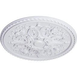 Ekena Millwork - CM32BR_P - Endurathane Bradford Ceiling Medallion, 32 5/8"OD x 2"P (Fits Canopies up to 6 5/8")