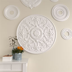 Ekena Millwork - CM33VE_P - Endurathane Versailles Ceiling Medallion, 33"OD x 1 3/4"P (Fits Canopies up to 3 1/4")