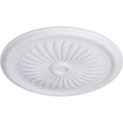 Ekena Millwork - CM36JU_P - Endurathane Juniper Ceiling Medallion, 36"OD x 1 1/2"P (Fits Canopies up to 7")