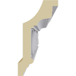 Ekena Millwork - MLD04X02X05VE - Endurathane Versailles Crown Moulding, 4 1/2"H x 2 3/8"P x 5 1/8"F x 94 1/2"L, Factory Primed