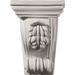 Ekena Millwork - COR04X03X06TI - Endurathane Tirana Corbel, 4 5/8"W x 3"D x 6 3/8"H, Factory Primed