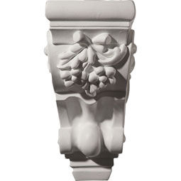 Ekena Millwork - COR04X05X09CH - Endurathane Cherry Cluster Corbel, 4 5/8"W x 5 1/2"D x 9 3/8"H, Factory Primed