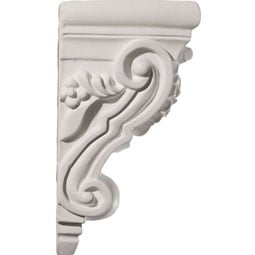 Ekena Millwork - COR04X05X09CH - Endurathane Cherry Cluster Corbel, 4 5/8"W x 5 1/2"D x 9 3/8"H, Factory Primed
