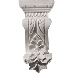 Ekena Millwork - COR04X03X09SA - Endurathane Salo Corbel, 4 3/4"W x 3 1/8"D x 9 3/4"H, Factory Primed