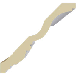 Ekena Millwork - MLD04X05X07NA - Endurathane Nadia Crown Moulding, 4 3/4"H x 5 1/8"P x 7"F x 94 1/2"L, Factory Primed