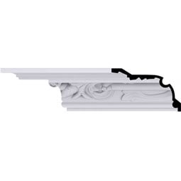 Ekena Millwork - MLD04X07X08PE - Endurathane Piedmont Moulding, 4 1/2"H x 7 1/4"P x 8 1/2"F x 94 1/2"L, Factory Primed