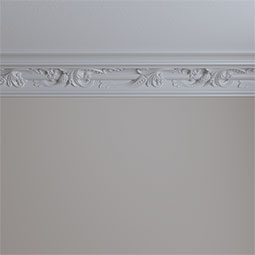Ekena Millwork - MLD04X07X08PE - Endurathane Piedmont Moulding, 4 1/2"H x 7 1/4"P x 8 1/2"F x 94 1/2"L, Factory Primed