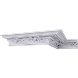 Ekena Millwork - MLD04X07X08PE - Endurathane Piedmont Moulding, 4 1/2"H x 7 1/4"P x 8 1/2"F x 94 1/2"L, Factory Primed