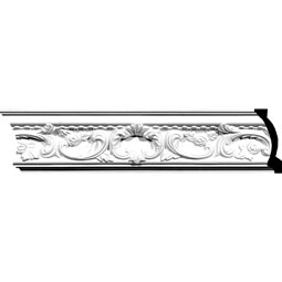 Ekena Millwork - MLD04X02X05TE - Endurathane Telma Crown Moulding, 4 1/2"H x 2"P x 5"F x 94 1/2"L, Factory Primed