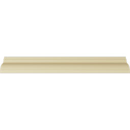 Ekena Millwork - MLD04X03X06DU - Endurathane Dublin Crown Moulding, 4 1/2"H x 3 3/4"P x 6"F x 94 1/2"L, Factory Primed
