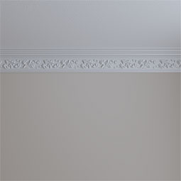 Ekena Millwork - MLD05X02X06RI - Endurathane Richmond Crown Moulding, 5 1/2"H x 2 1/4"P x 6"F x 94 1/2"L, Factory Primed