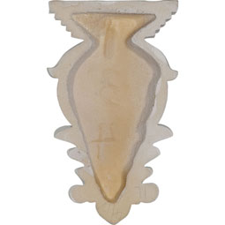 Ekena Millwork - COR05X02X09MO - Endurathane Royal Leaf Corbel, 5 1/2"W x 2 3/4"D x 9 3/8"H, Factory Primed