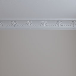 Ekena Millwork - MLD05X04X07FE - Endurathane Federal Crown Moulding, 5 3/4"H x 4 3/4"P x 7 1/2"F x 94 1/2"L, Factory Primed