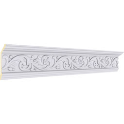 Ekena Millwork - MLD05X02X06KE - Endurathane Kent Crown Moulding, 5 7/8"H x 2 1/2"P x 6 3/8"F x 94 1/2"L, Factory Primed