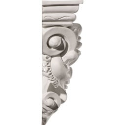 Ekena Millwork - COR06X02X08LF - Endurathane Leaf Bunch Corbel, 6 1/4"W x 2 7/8"D x 8 1/4"H, Factory Primed