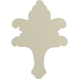 Ekena Millwork - ONL06X08X01LF - Endurathane Leaf Bundle Onlay, 6 1/4"W x 8 3/4"H x 3/4"P, Factory Primed