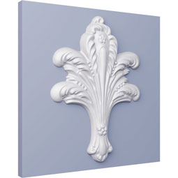Ekena Millwork - ONL06X08X01LF - Endurathane Leaf Bundle Onlay, 6 1/4"W x 8 3/4"H x 3/4"P, Factory Primed