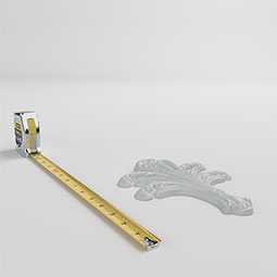 Ekena Millwork - ONL06X08X01LF - Endurathane Leaf Bundle Onlay, 6 1/4"W x 8 3/4"H x 3/4"P, Factory Primed