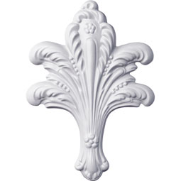 Ekena Millwork - ONL06X08X01LF - Endurathane Leaf Bundle Onlay, 6 1/4"W x 8 3/4"H x 3/4"P, Factory Primed