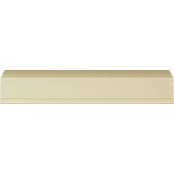 Ekena Millwork - MLD06X02X07GE - Endurathane Genevieve Crown Moulding, 7"H x 3"P x 7 1/4"F x 94 1/2"L, Factory Primed