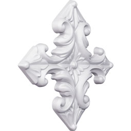 Ekena Millwork - ONL06X06X01ST - Endurathane Star Onlay, 6 1/2"W x 6 1/2"H x 5/8"P, Factory Primed