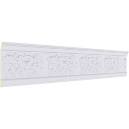 Ekena Millwork - MLD07X02X07VL - Endurathane Valletta Crown Moulding, 7"H x 2 1/4"P x 7 1/4"F x 94 1/2"L, Factory Primed