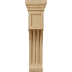 Ekena Millwork - COR04X04X14RE - AmeriCraft Recessed Groove Corbel, 4"W x 4"D x 14"H