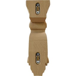 Ekena Millwork - CORWHT - AmeriCraft Los Angeles Hollow Back Corbel, 3 3/8"W x 6 1/2"D x 10 1/2"H