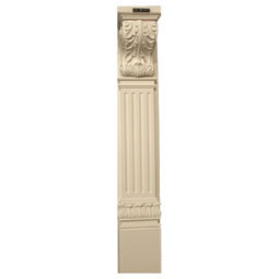 Pearlworks - BASE-130 - Approx. 55" x 9-1/4" 8" Depth Mantel base sold as "All Resin Casting". Insert 3/4" NOT included.