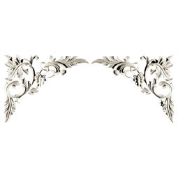 Pearlworks - CE-145C - Approx. 15-1/4" x 12-3/4" x 3/4" Grape and vine (L&R pair).