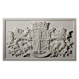 Pearlworks - PANL-207A - Approx. 23 3/4"W x 14"H x 1"D Crest with lions panel