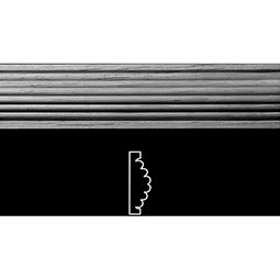 Pearlworks - MLD-168CF - Approx. 5-1/2" x 1-1/4" x 10' Convex flute flex moulding. (Price/Lineal Foot. 5 Foot Minimum)