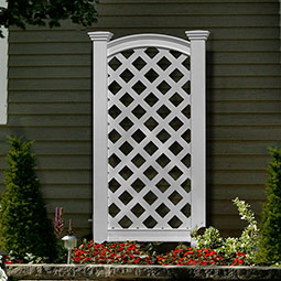 Vita - VA68199 - 27"L x 56"H Luxembourg Vinyl Privacy Screen, White