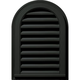 Builder's Edge - 120081422002 - Builders Edge 120081422002 14" x 22" Round Vent Top 002, Black