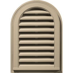 Builder's Edge - 120081422013 - Builders Edge 120081422013 14" x 22" Round Vent Top 013, Light Almond
