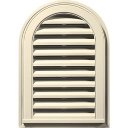 Builder's Edge - 120081422020 - Builders Edge 120081422020 14" x 22" Round Vent Top 020, Heritage Cream