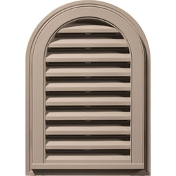 Builder's Edge - 120081422023 - Builders Edge 120081422023 14" x 22" Round Vent Top 023, Wicker