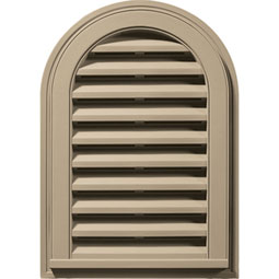 Builder's Edge - 120081422069 - Builders Edge 120081422069 14" x 22" Round Vent Top 069, Tan