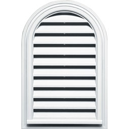 Mid-America - 00442232 - 22"W x 32"H Cathedral Gable Vent Louver, 70 Sq. Inch Vent Area