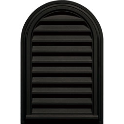 Builder's Edge - 120082232002 - Builders Edge 120082232002 22" x 32" Round Vent Top 002, Black