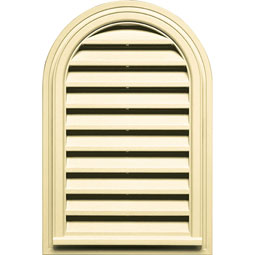 Builder's Edge - 120082232020 - Builders Edge 120082232020 22" x 32" Round Vent Top 020, Heritage Cream