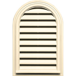 Builder's Edge - 120082232021 - Builders Edge 120082232021 22" x 32" Round Vent Top 021, Sandstone Beige