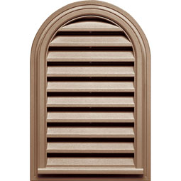 Builder's Edge - 120082232023 - Builders Edge 120082232023 22" x 32" Round Vent Top 023, Wicker