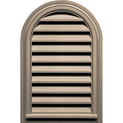 Builder's Edge - 120082232069 - Builders Edge 120082232069 22" x 32" Round Vent Top 069, Tan