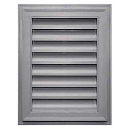 Builder's Edge - 120061824016 - Builders Edge 120061824016 18" x 24" Rectangular Vent 016, Gray