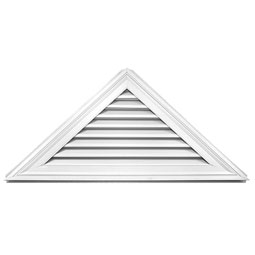 Mid-America - 00471108 - 26"H x 56"W Triangle Gable Vent Louver, 11/12 Pitch, 96 Sq. Inch Vent Area