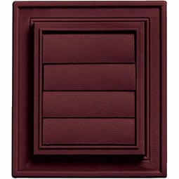 Mid-America - 00030802 - 7"W x 8"H Square Master Type Exhaust Vent with 4" Diameter x 8" Length Aluminum Tube, (4/pack)